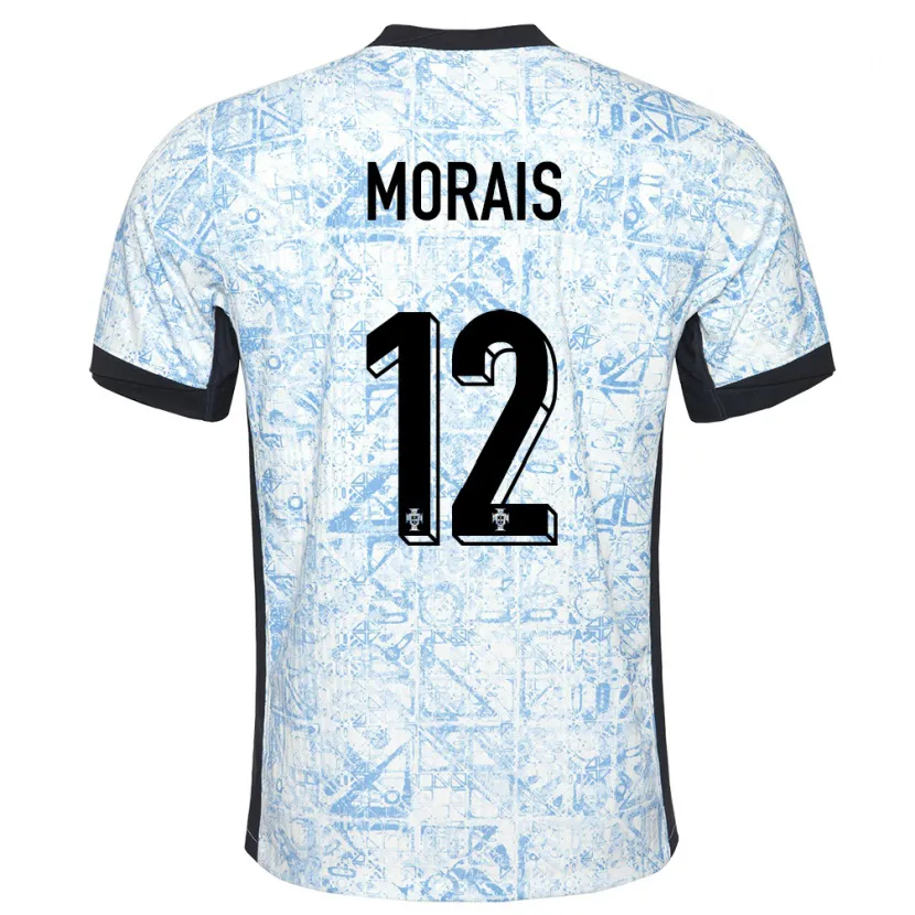 Danxen Kid Portugal Patricia Morais #12 Cream Blue Away Jersey 24-26 T-Shirt