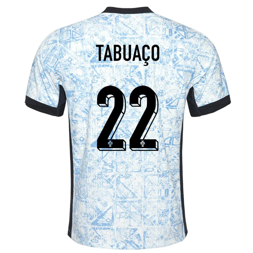 Danxen Kid Portugal Goncalo Tabuaco #22 Cream Blue Away Jersey 24-26 T-Shirt