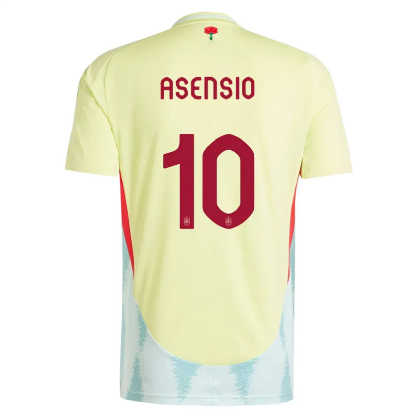 Danxen Kid Spain Marco Asensio #10 Yellow Away Jersey 24-26 T-Shirt