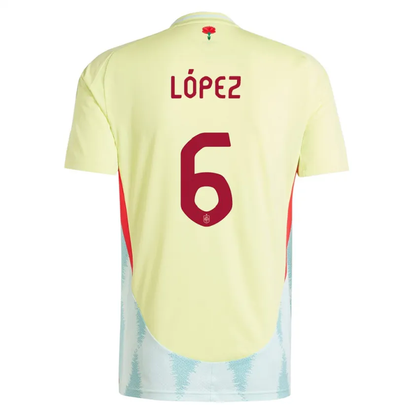 Danxen Kid Spain Maitane Lopez #6 Yellow Away Jersey 24-26 T-Shirt