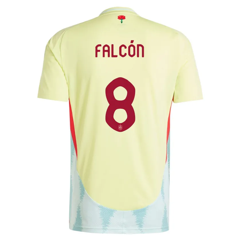 Danxen Kid Spain Andrea Falcon #8 Yellow Away Jersey 24-26 T-Shirt