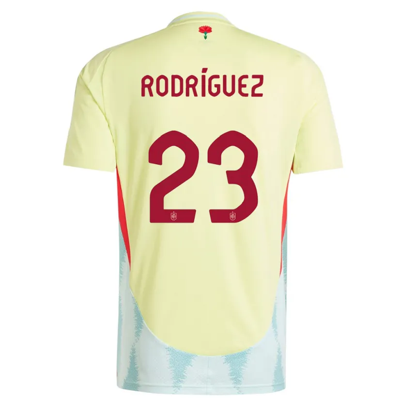 Danxen Kid Spain Misa Rodriguez #23 Yellow Away Jersey 24-26 T-Shirt