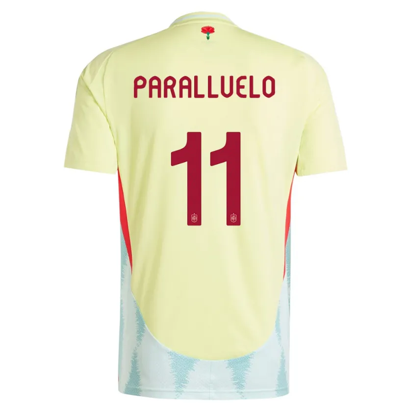 Danxen Kid Spain Salma Paralluelo #11 Yellow Away Jersey 24-26 T-Shirt