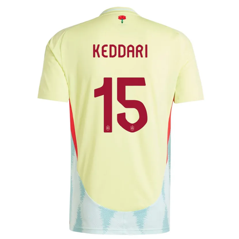 Danxen Kid Spain Wassim Keddari #15 Yellow Away Jersey 24-26 T-Shirt