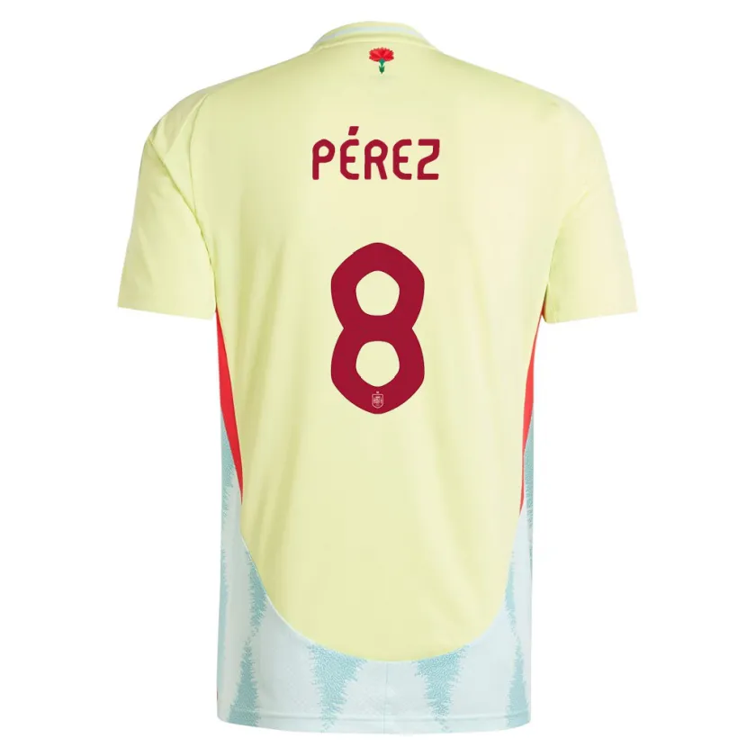 Danxen Kid Spain Dani Perez #8 Yellow Away Jersey 24-26 T-Shirt