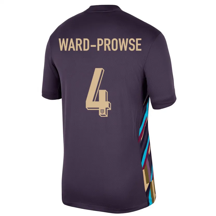 Danxen Kid England James Ward-Prowse #4 Dark Raisin Away Jersey 24-26 T-Shirt