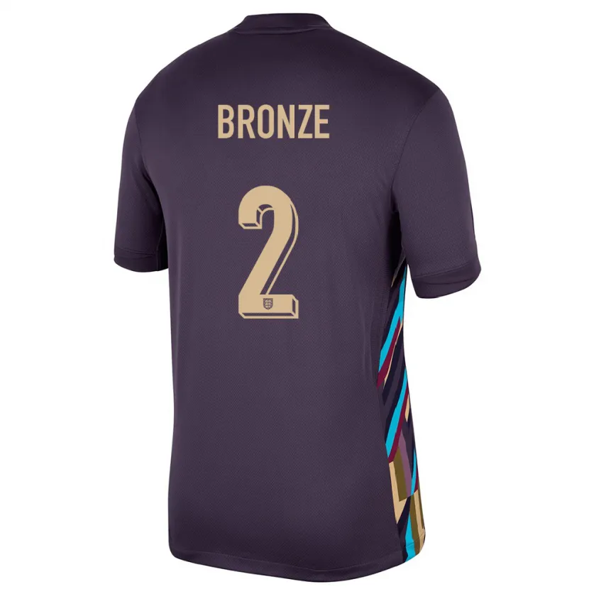 Danxen Kid England Lucy Bronze #2 Dark Raisin Away Jersey 24-26 T-Shirt