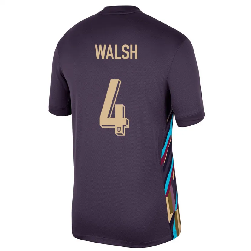 Danxen Kid England Keira Walsh #4 Dark Raisin Away Jersey 24-26 T-Shirt