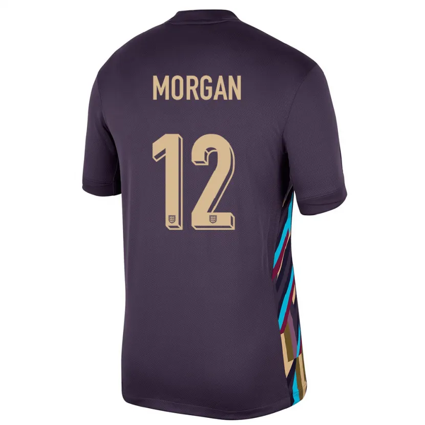 Danxen Kid England Esme Morgan #12 Dark Raisin Away Jersey 24-26 T-Shirt