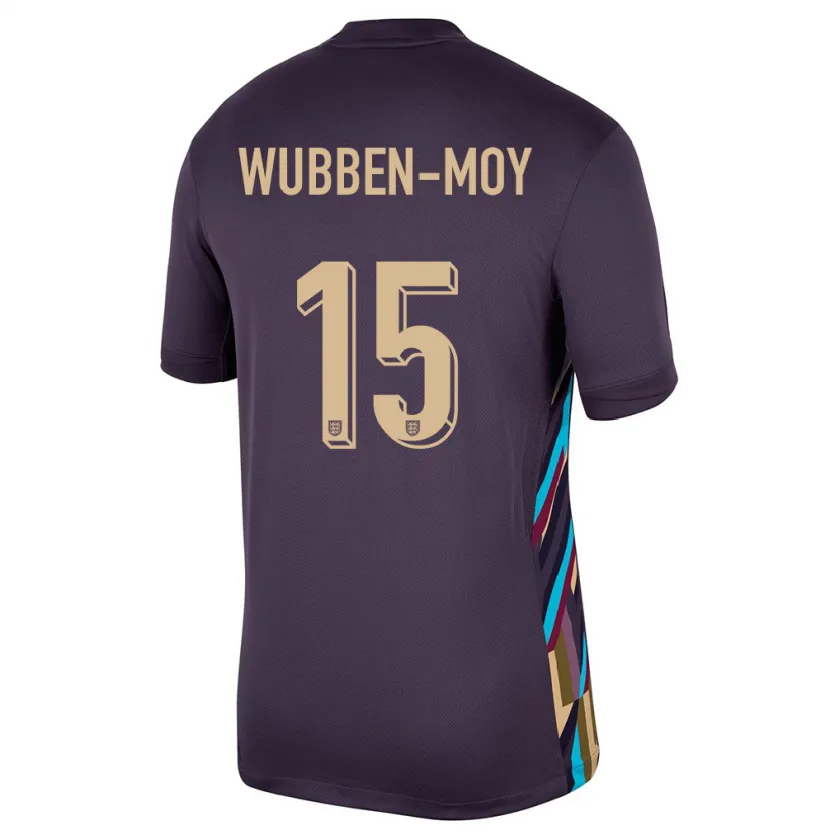 Danxen Kid England Lotte Wubben Moy #15 Dark Raisin Away Jersey 24-26 T-Shirt