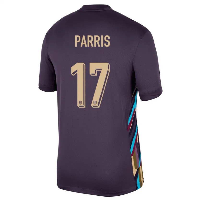 Danxen Kid England Nikita Parris #17 Dark Raisin Away Jersey 24-26 T-Shirt