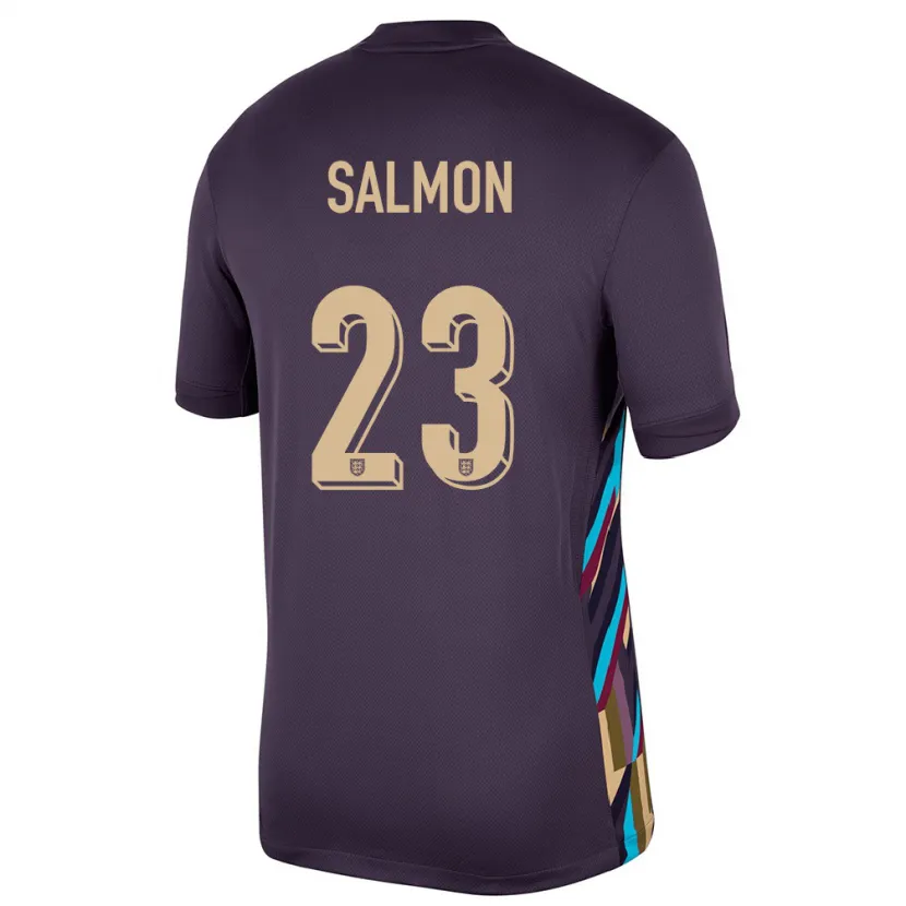 Danxen Kid England Ebony Salmon #23 Dark Raisin Away Jersey 24-26 T-Shirt