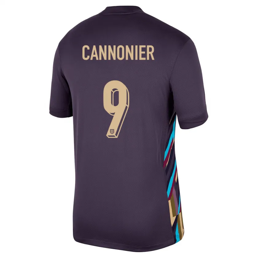 Danxen Kid England Oakley Cannonier #9 Dark Raisin Away Jersey 24-26 T-Shirt