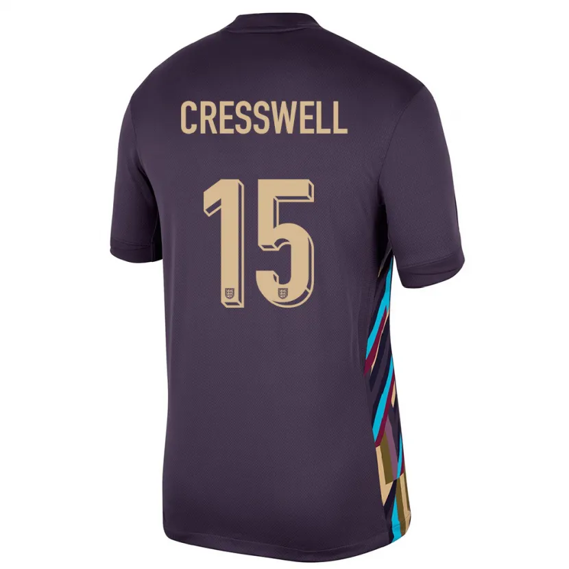 Danxen Kid England Charlie Cresswell #15 Dark Raisin Away Jersey 24-26 T-Shirt