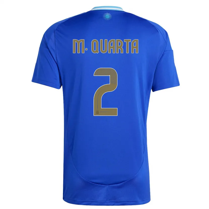 Danxen Kid Argentina Lucas Martinez Quarta #2 Blue Away Jersey 24-26 T-Shirt