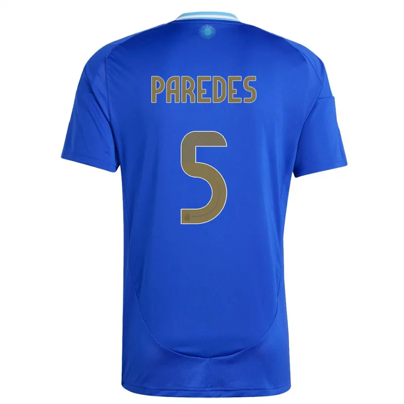 Danxen Kid Argentina Leandro Paredes #5 Blue Away Jersey 24-26 T-Shirt