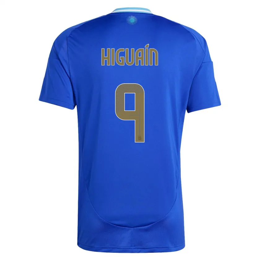 Danxen Kid Argentina Gonzalo Higuain #9 Blue Away Jersey 24-26 T-Shirt