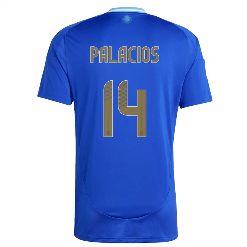 Danxen Kid Argentina Exequiel Palacios #14 Blue Away Jersey 24-26 T-Shirt