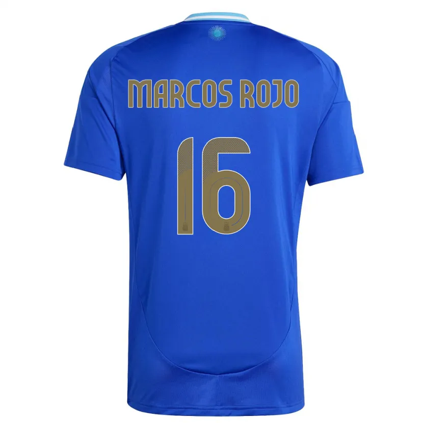 Danxen Kid Argentina Marcos Rojo #16 Blue Away Jersey 24-26 T-Shirt