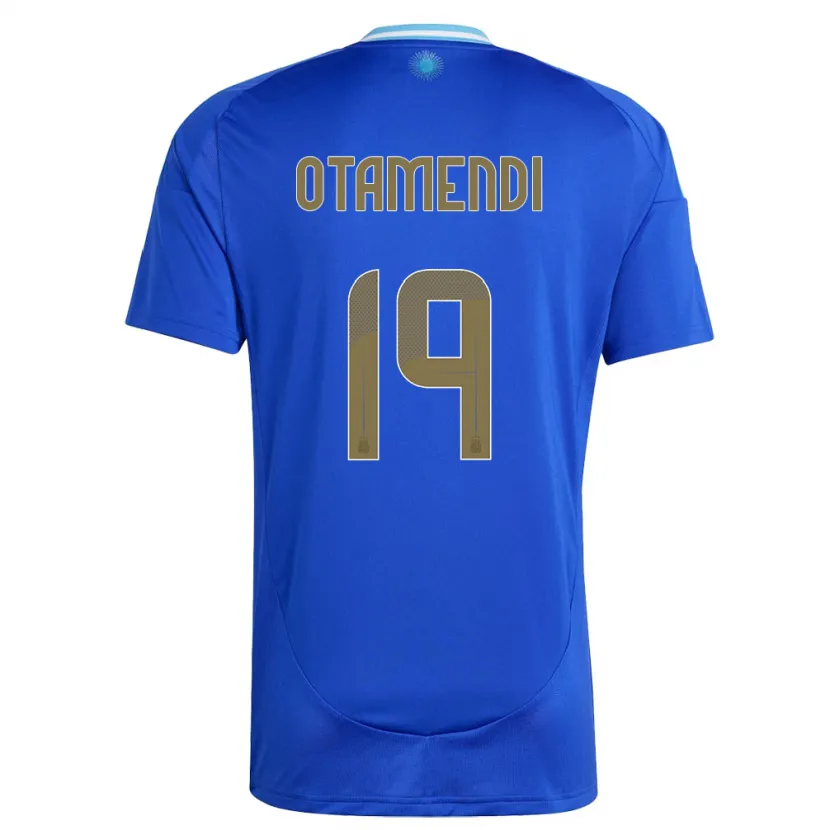 Danxen Kid Argentina Nicolas Otamendi #19 Blue Away Jersey 24-26 T-Shirt