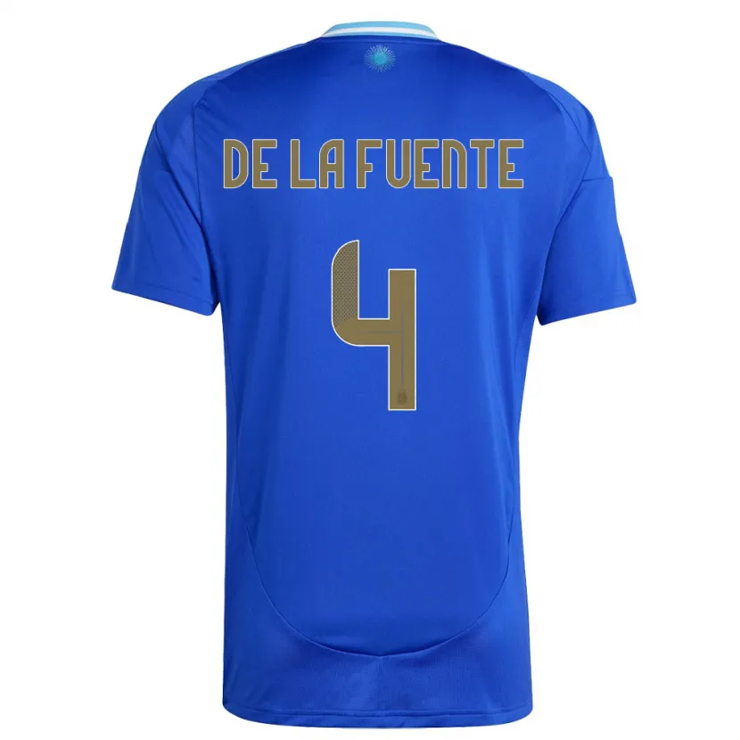 Danxen Kid Argentina Hernan De La Fuente #4 Blue Away Jersey 24-26 T-Shirt