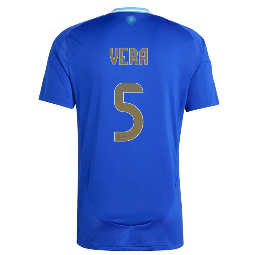 Danxen Kid Argentina Fausto Vera #5 Blue Away Jersey 24-26 T-Shirt