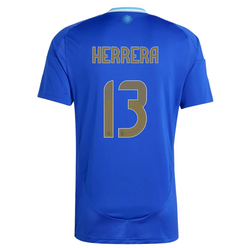 Danxen Kid Argentina Marcelo Herrera #13 Blue Away Jersey 24-26 T-Shirt