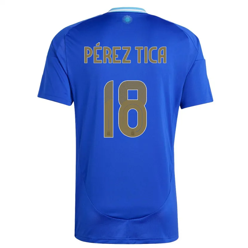 Danxen Kid Argentina Jeremias Perez Tica #18 Blue Away Jersey 24-26 T-Shirt