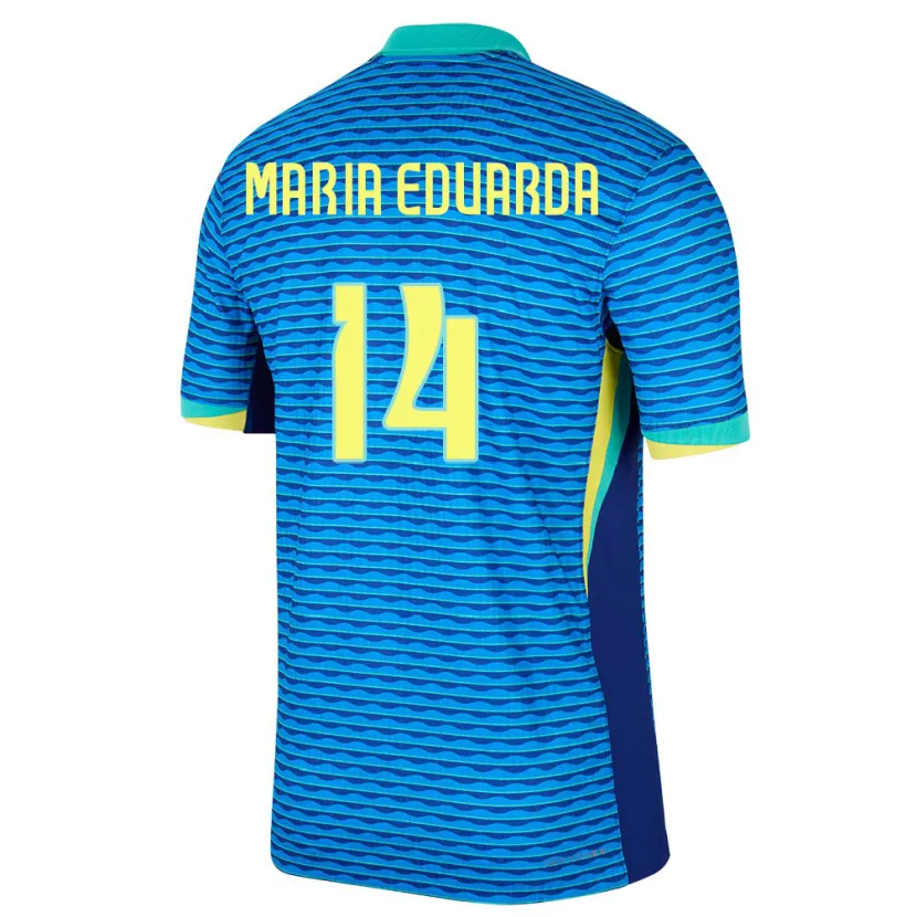 Danxen Kid Brazil Maria Eduarda #14 Blue Away Jersey 24-26 T-Shirt