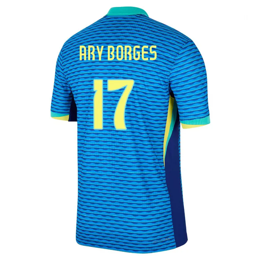 Danxen Kid Brazil Ary Borges #17 Blue Away Jersey 24-26 T-Shirt