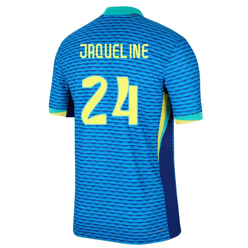 Danxen Kid Brazil Jaqueline #24 Blue Away Jersey 24-26 T-Shirt