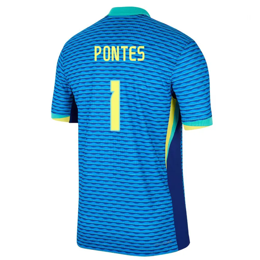 Danxen Kid Brazil Mycael Pontes #1 Blue Away Jersey 24-26 T-Shirt