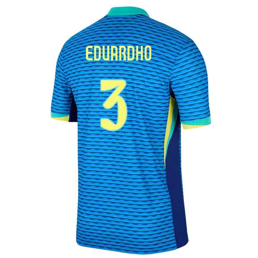 Danxen Kid Brazil Eduardho #3 Blue Away Jersey 24-26 T-Shirt