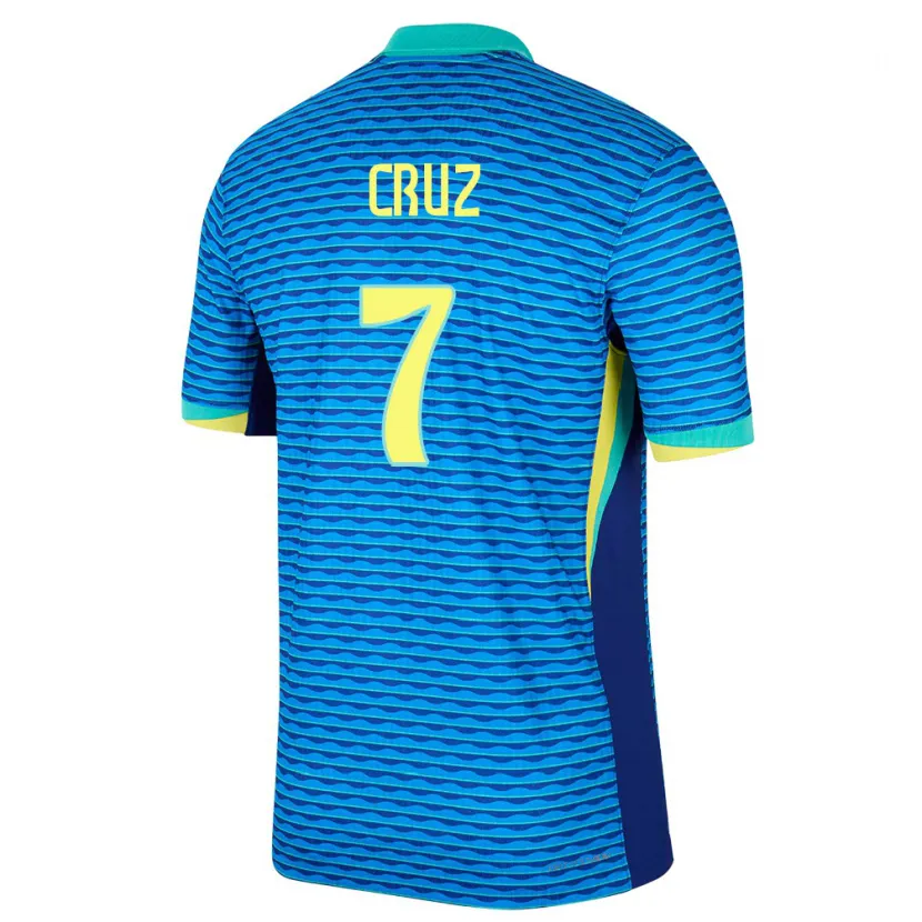 Danxen Kid Brazil Joao Cruz #7 Blue Away Jersey 24-26 T-Shirt