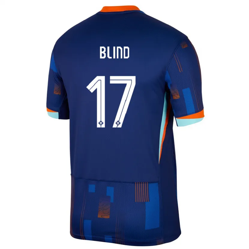 Danxen Kid Netherlands Daley Blind #17 Blue Away Jersey 24-26 T-Shirt