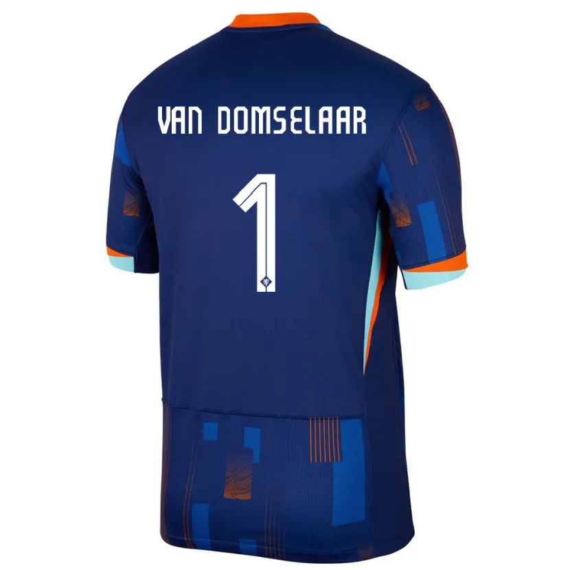 Danxen Kid Netherlands Daphne Van Domselaar #1 Blue Away Jersey 24-26 T-Shirt