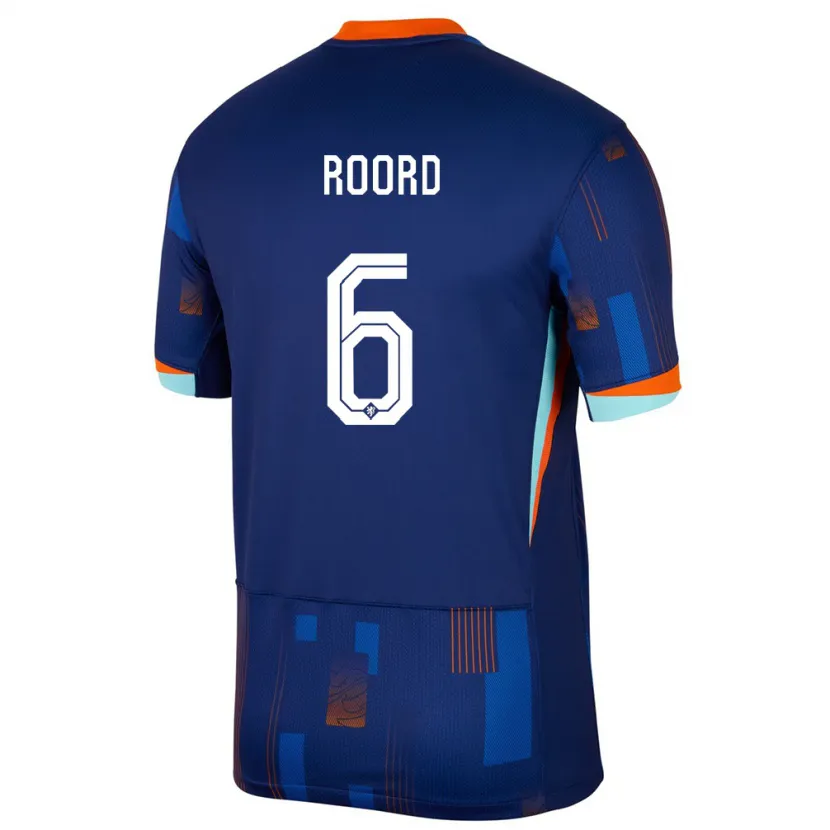 Danxen Kid Netherlands Jill Roord #6 Blue Away Jersey 24-26 T-Shirt