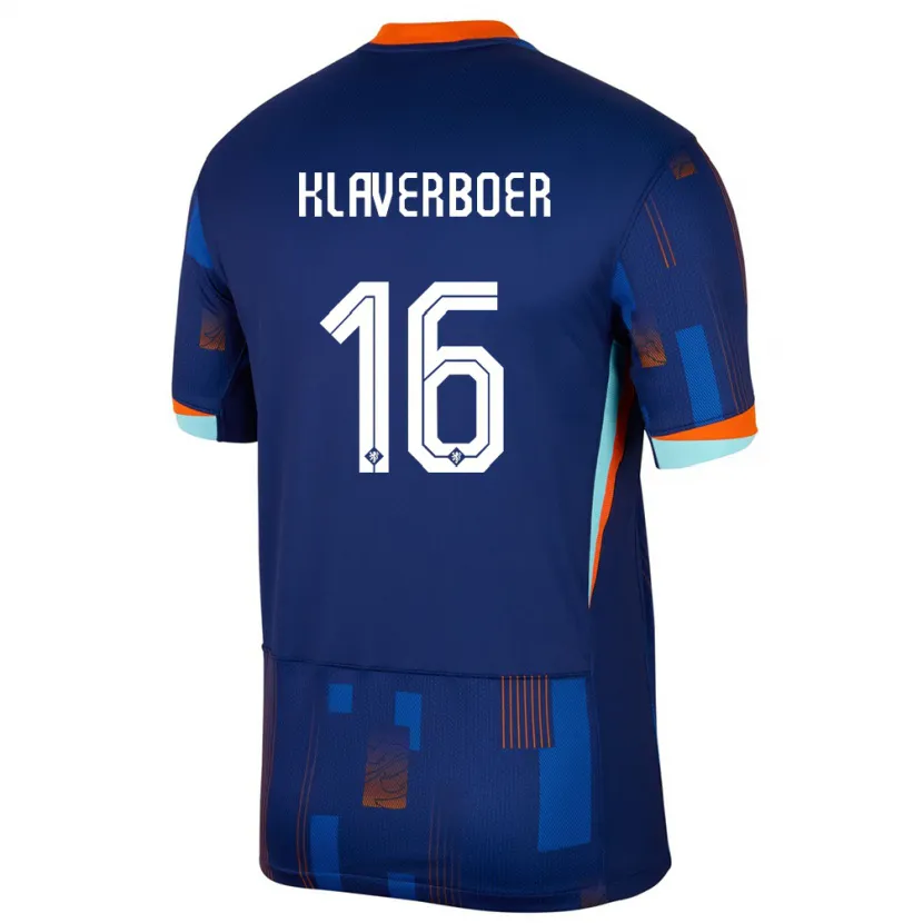 Danxen Kid Netherlands Bernt Klaverboer #16 Blue Away Jersey 24-26 T-Shirt