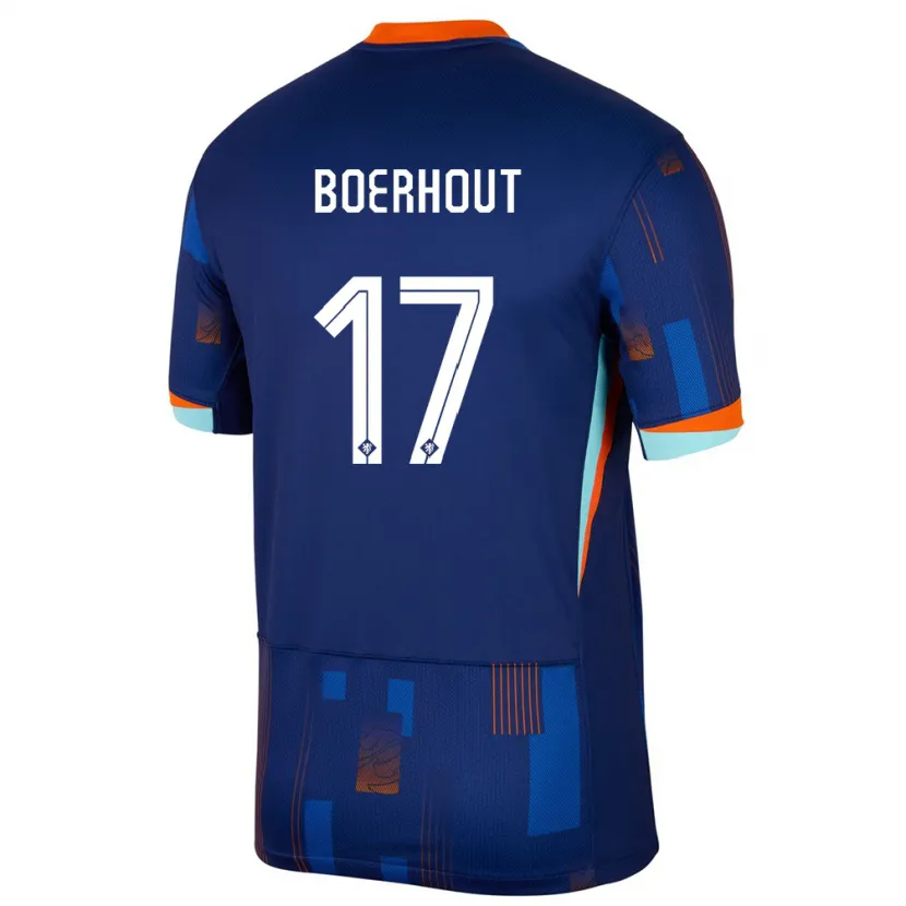 Danxen Kid Netherlands Yoram Boerhout #17 Blue Away Jersey 24-26 T-Shirt