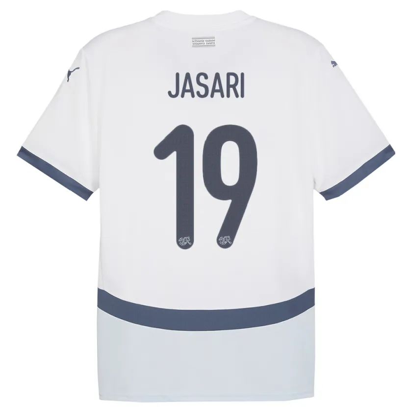 Danxen Kid Switzerland Ardon Jasari #19 White Away Jersey 24-26 T-Shirt