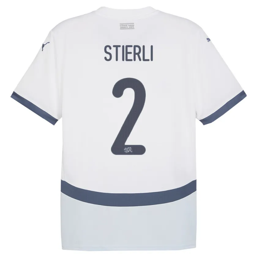 Danxen Kid Switzerland Julia Stierli #2 White Away Jersey 24-26 T-Shirt