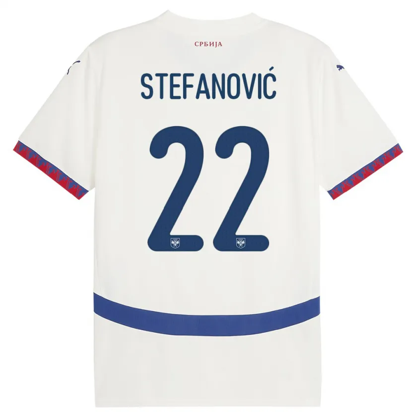 Danxen Kid Serbia Dejana Stefanovic #22 White Away Jersey 24-26 T-Shirt