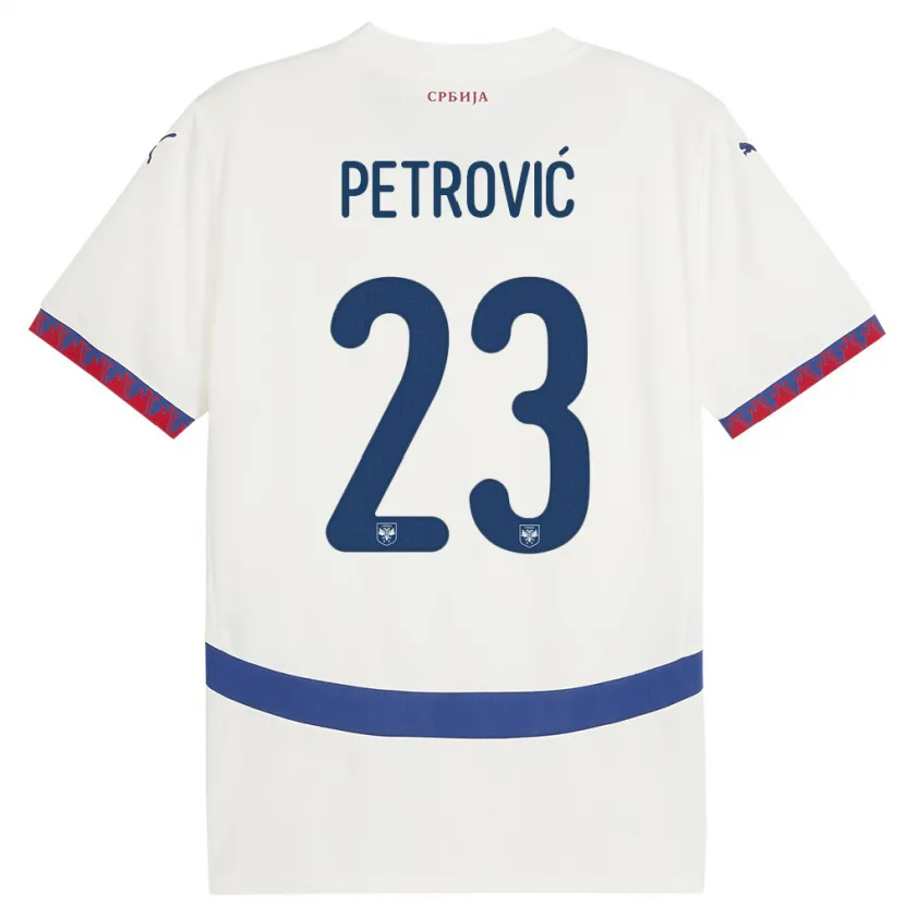 Danxen Kid Serbia Jovana Petrovic #23 White Away Jersey 24-26 T-Shirt