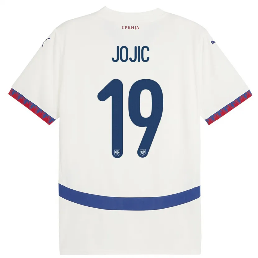 Danxen Kid Serbia Nikola Jojic #19 White Away Jersey 24-26 T-Shirt