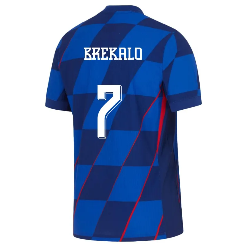 Danxen Kid Croatia Josip Brekalo #7 Blue Away Jersey 24-26 T-Shirt