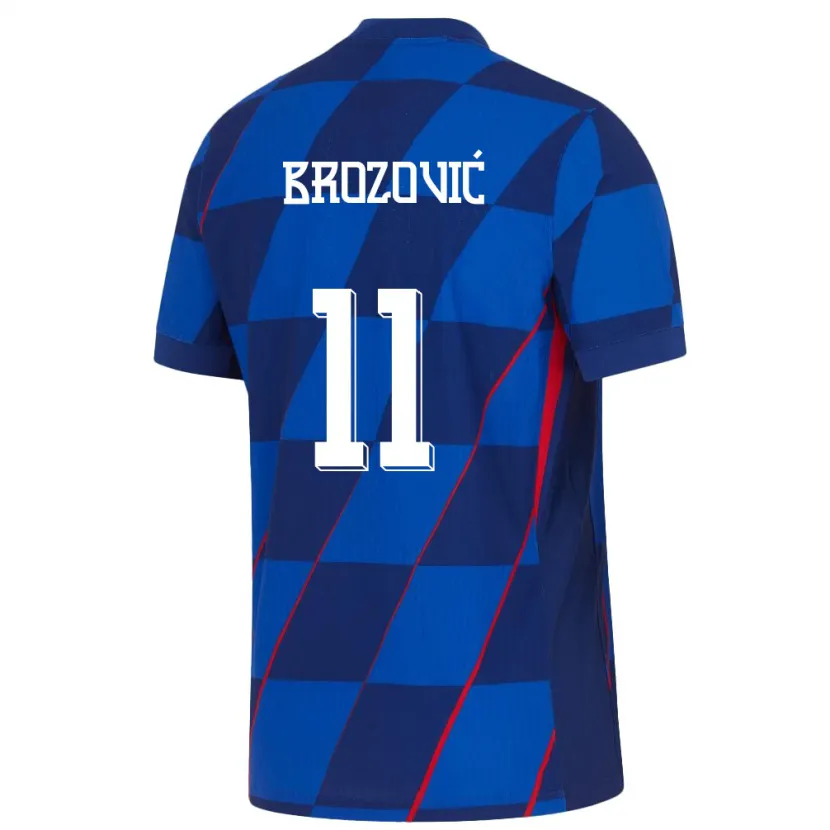 Danxen Kid Croatia Marcelo Brozovic #11 Blue Away Jersey 24-26 T-Shirt