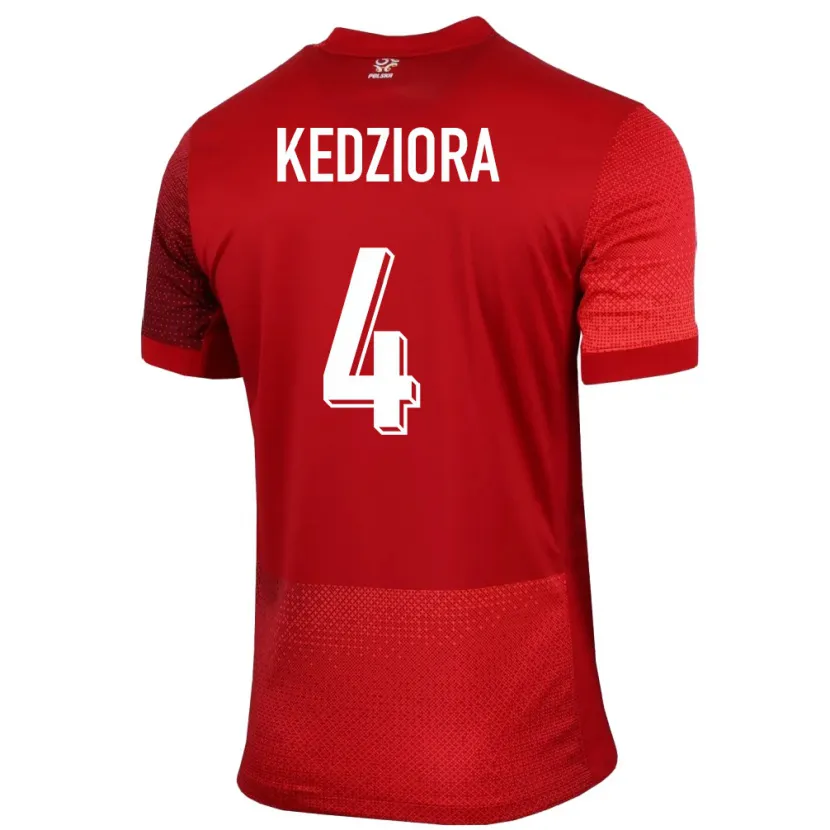 Danxen Kid Poland Tomasz Kedziora #4 Red Away Jersey 24-26 T-Shirt