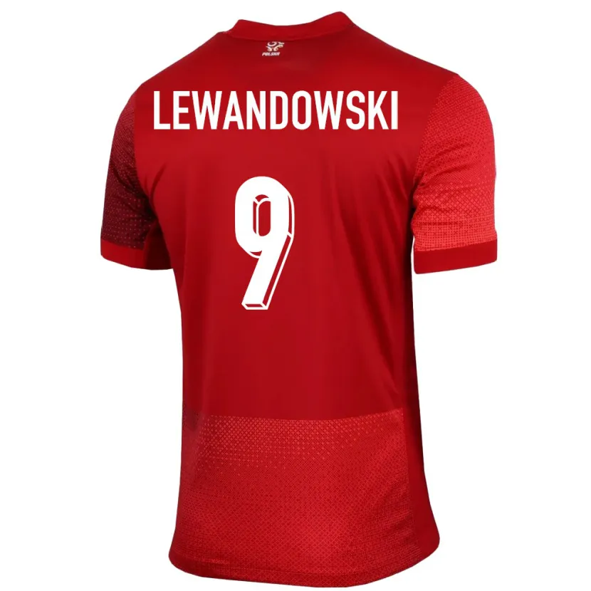 Danxen Kid Poland Robert Lewandowski #9 Red Away Jersey 24-26 T-Shirt