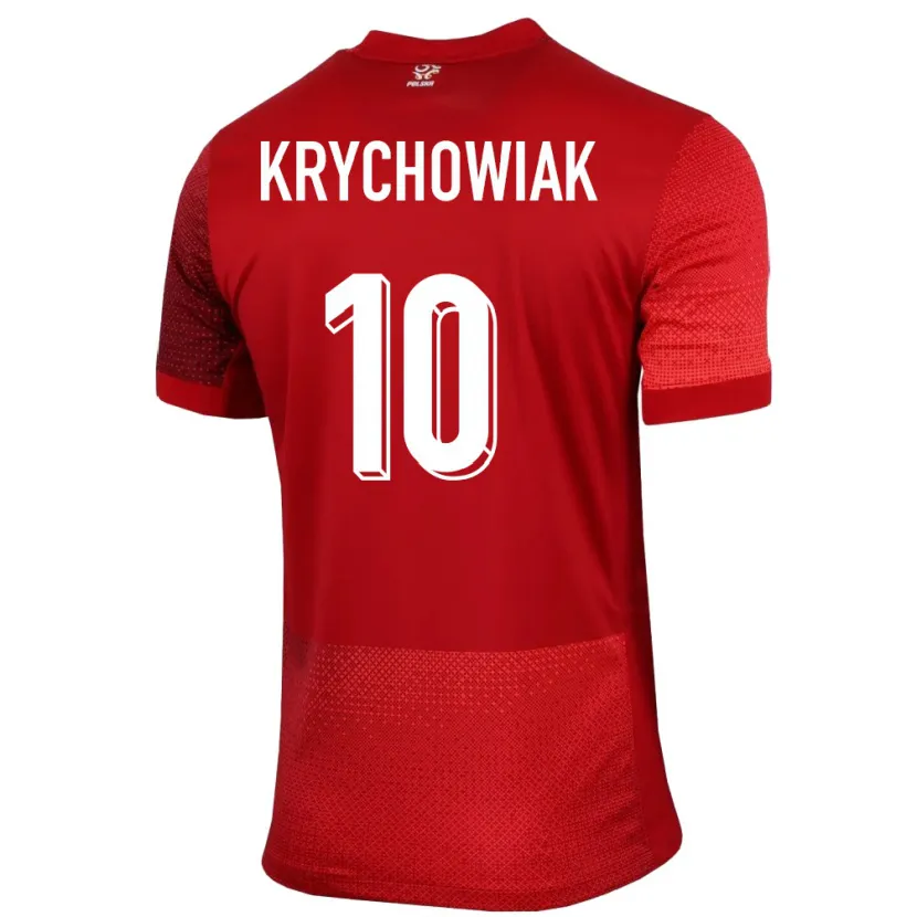 Danxen Kid Poland Grzegorz Krychowiak #10 Red Away Jersey 24-26 T-Shirt