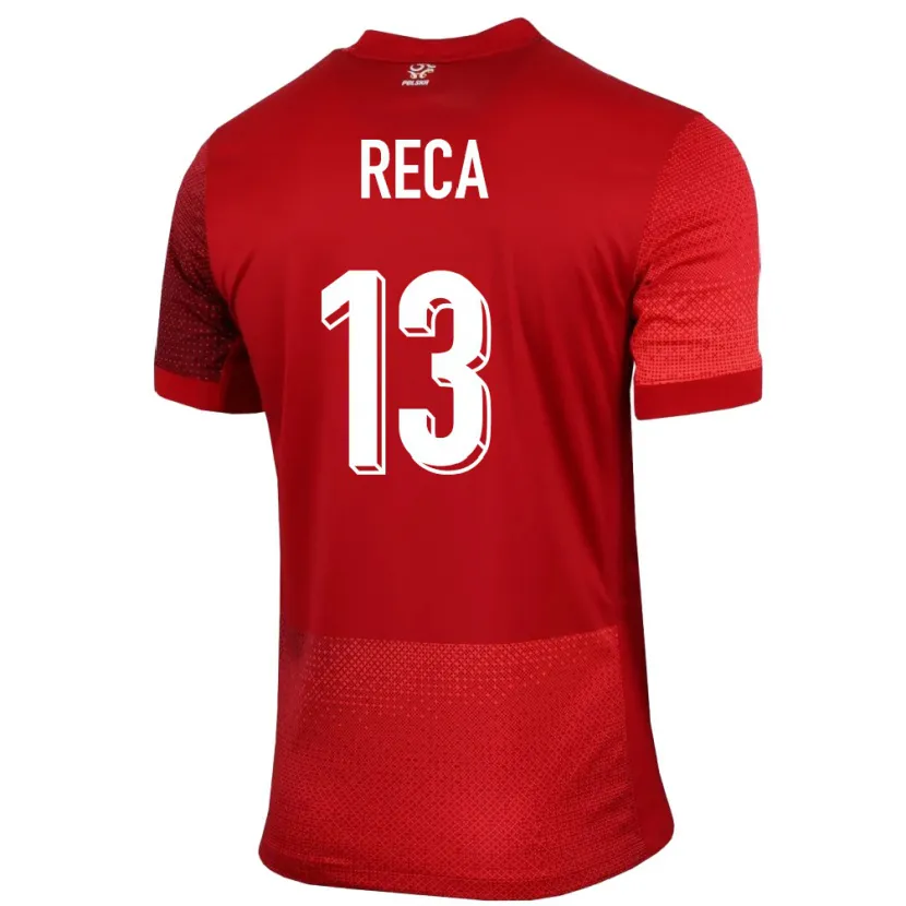 Danxen Kid Poland Arkadiusz Reca #13 Red Away Jersey 24-26 T-Shirt